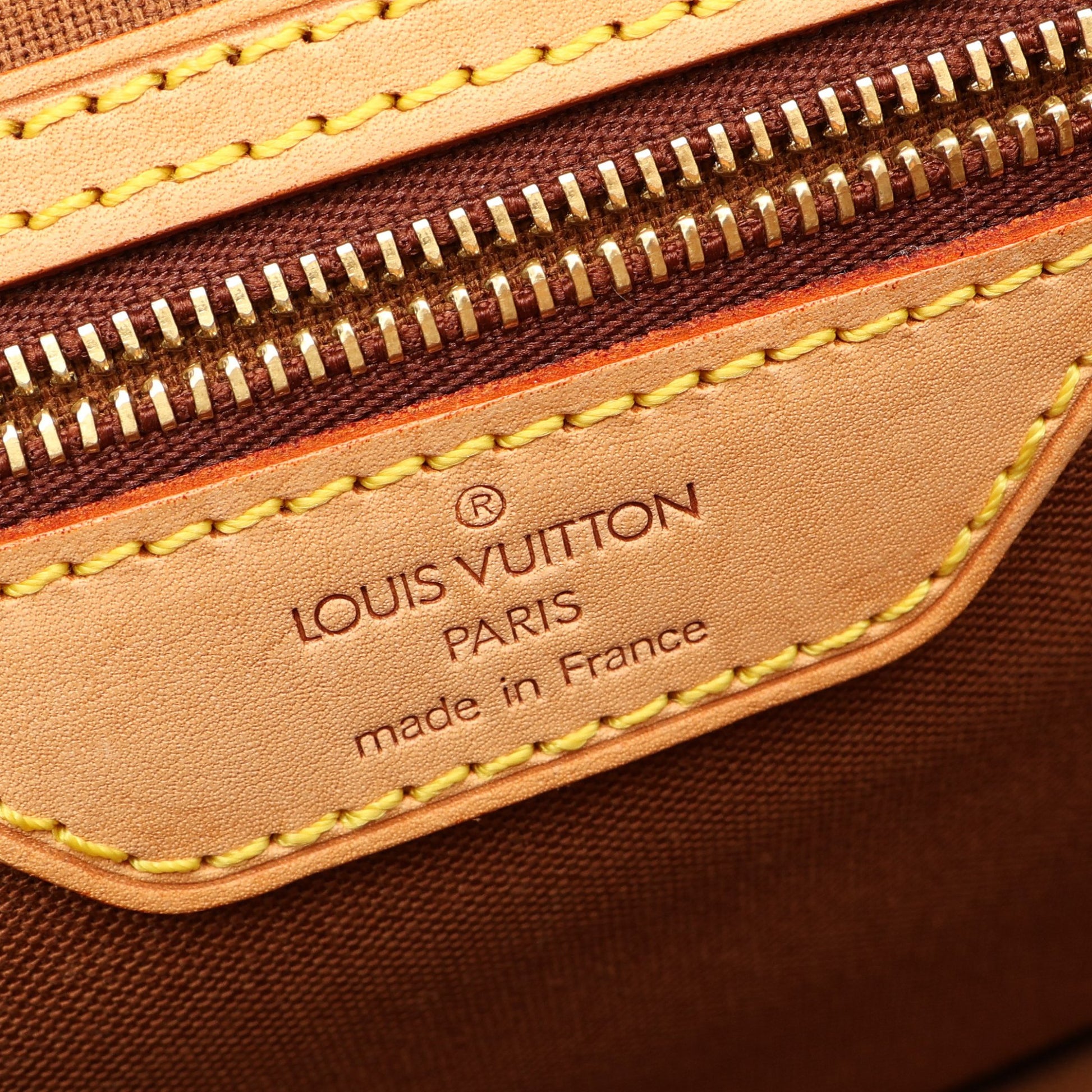 ソローニュ モノグラム ショルダーバッグ PVC レザー ブラウン ルイヴィトン バッグ LOUIS VUITTON