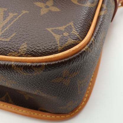 ソローニュ モノグラム ショルダーバッグ PVC レザー ブラウン ルイヴィトン バッグ LOUIS VUITTON