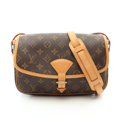 ソローニュ モノグラム ショルダーバッグ PVC レザー ブラウン ルイヴィトン バッグ LOUIS VUITTON