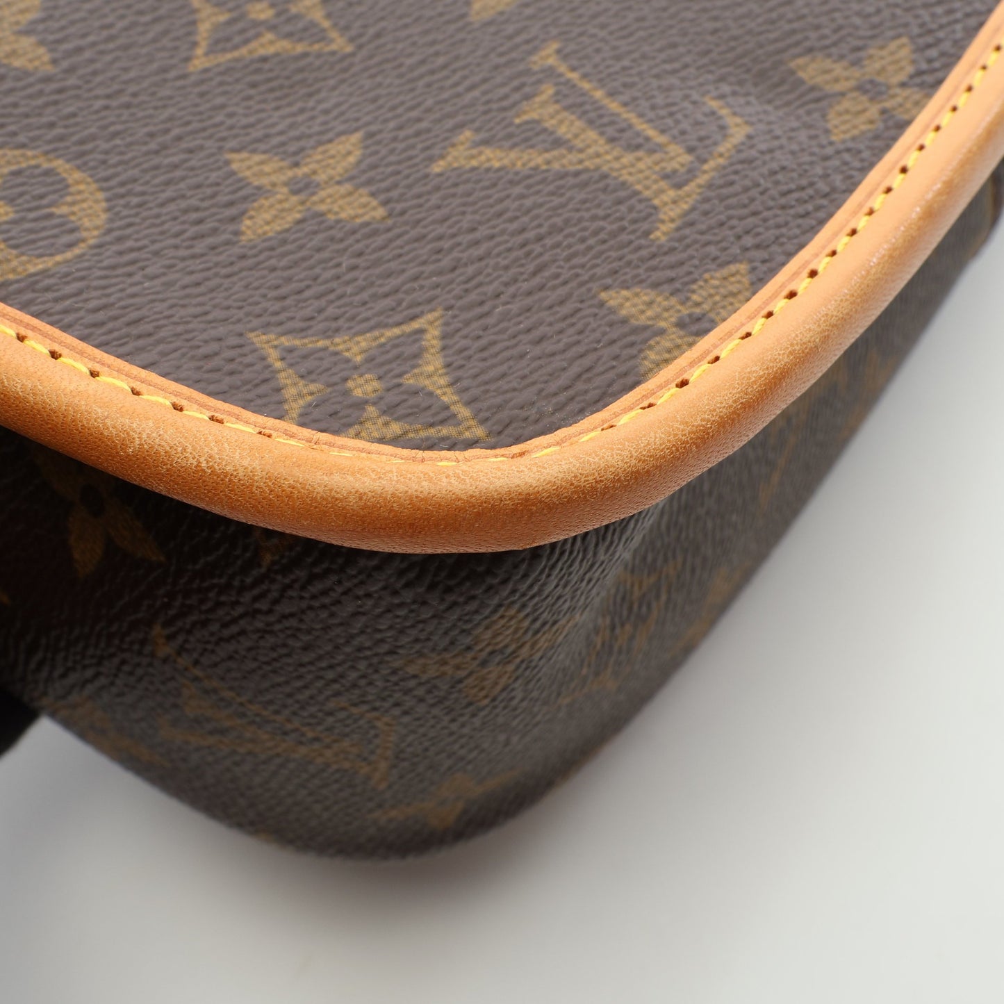 ソローニュ モノグラム ショルダーバッグ PVC レザー ブラウン ルイヴィトン バッグ LOUIS VUITTON