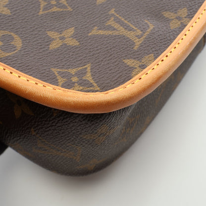 ソローニュ モノグラム ショルダーバッグ PVC レザー ブラウン ルイヴィトン バッグ LOUIS VUITTON