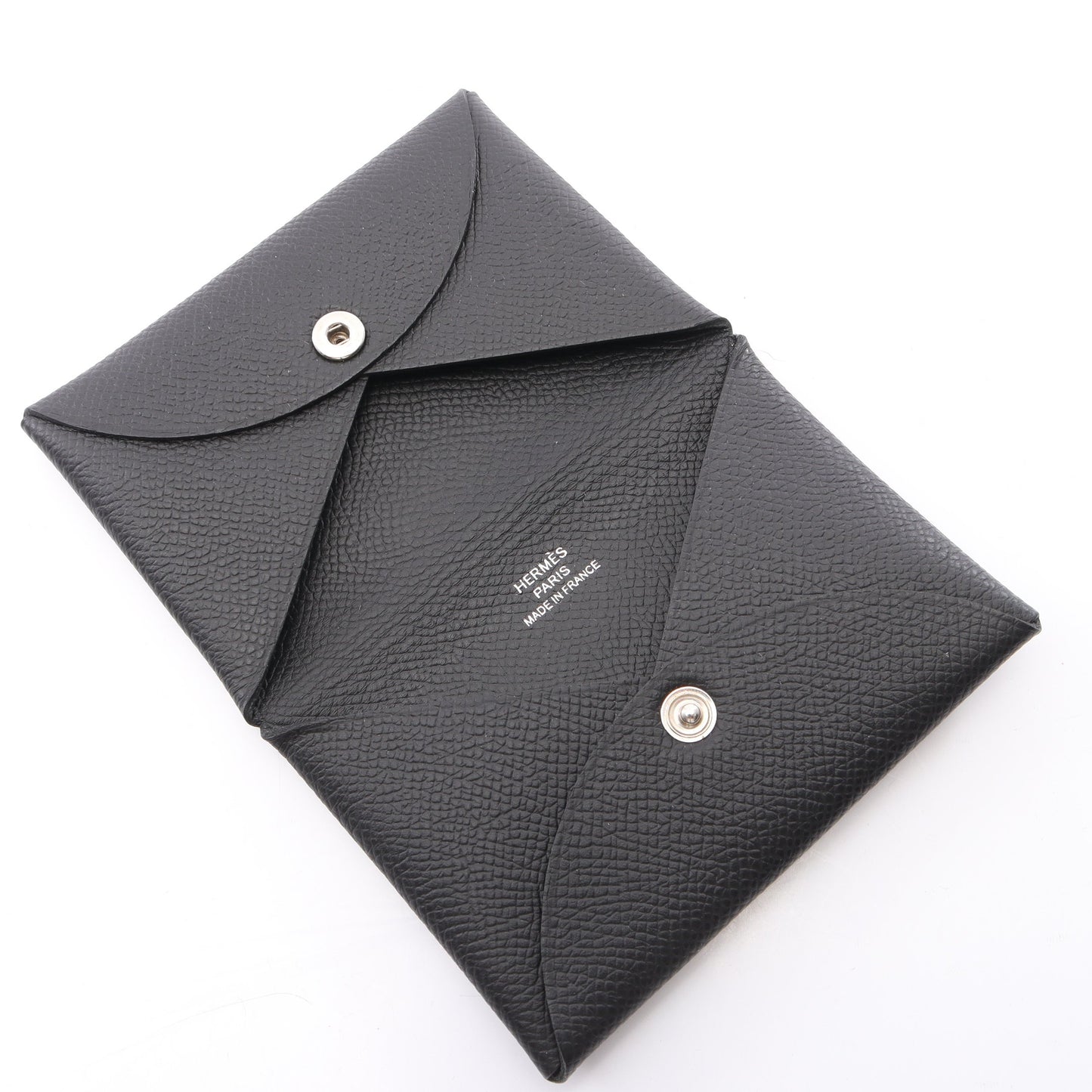 カルヴィ コインケース ヴォーエプソン ブラック シルバー金具 W刻印 エルメス