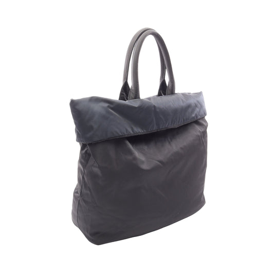 TESSUTO DOUBLE リバーシブル 2WAY ハンドバッグ トートバッグ ナイロン ブラック ネイビー プラダ バッグ PRADA