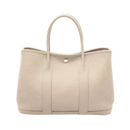 ガーデンパーティTPM ベトン ハンドバッグ トートバッグ ネゴンダ ライトグレー シルバー金具 Y刻印 エルメス