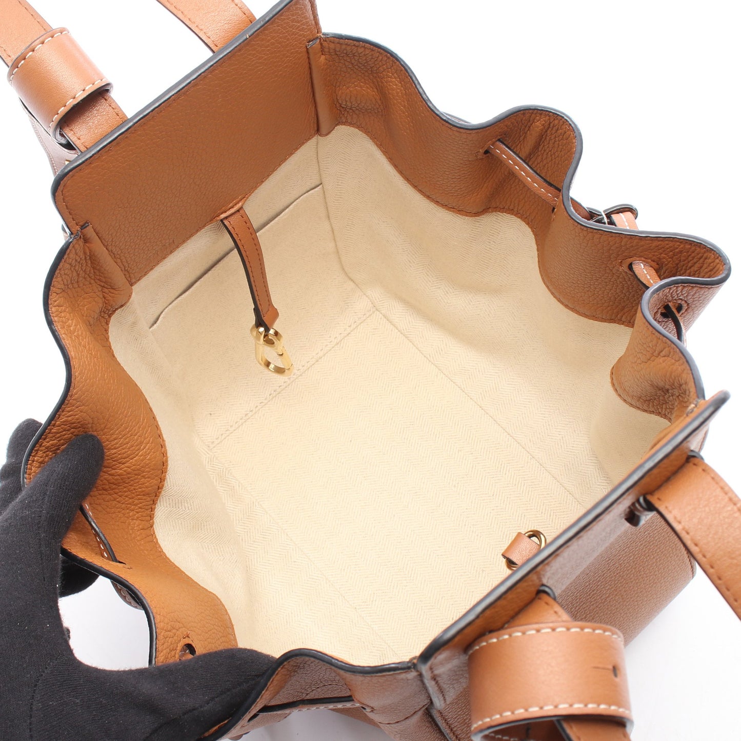 HAMMOCK SMALL ハンモック スモール 2WAY ハンドバッグ レザー ブラウン ロエベ