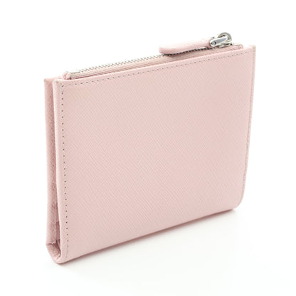 SAFFIANO TRIANG 二つ折り財布 サフィアーノレザー ピンク プラダ