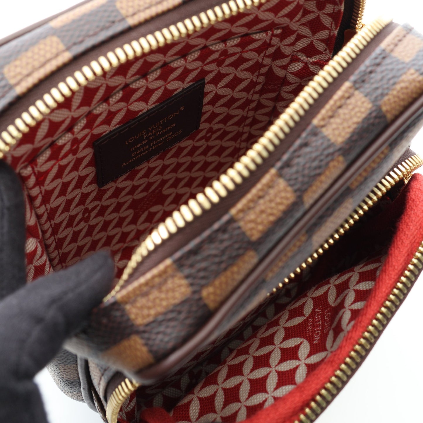 LOUIS VUITTON × NIGO アマゾン ダミエフレンドシップ ショルダーバッグ PVC レザー ブラウン ルイヴィトン