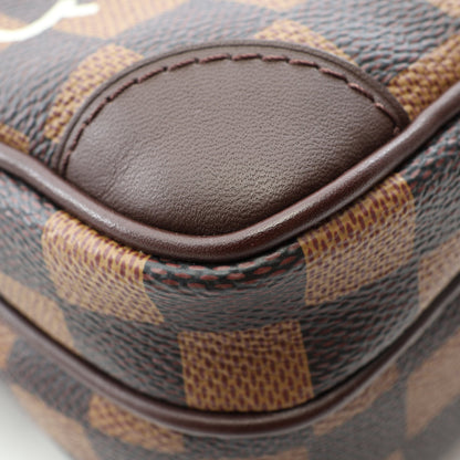 LOUIS VUITTON × NIGO アマゾン ダミエフレンドシップ ショルダーバッグ PVC レザー ブラウン ルイヴィトン