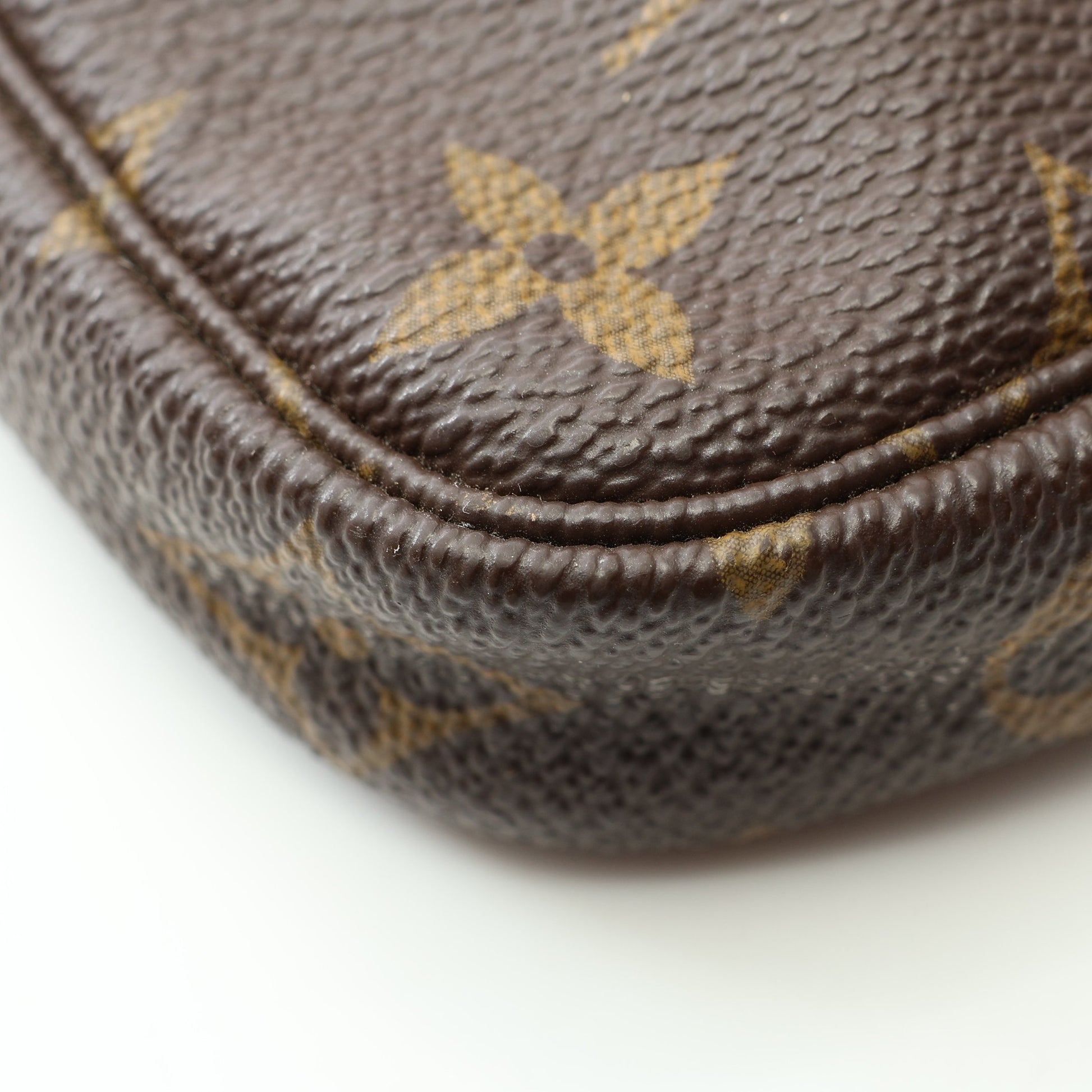 ミニ ポシェット アクセソワール モノグラム チェーンハンドバッグ PVC レザー ブラウン ルイヴィトン バッグ LOUIS VUITTON