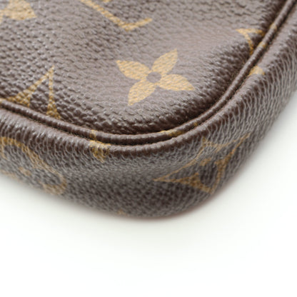 ミニ ポシェット アクセソワール モノグラム チェーンハンドバッグ PVC レザー ブラウン ルイヴィトン バッグ LOUIS VUITTON