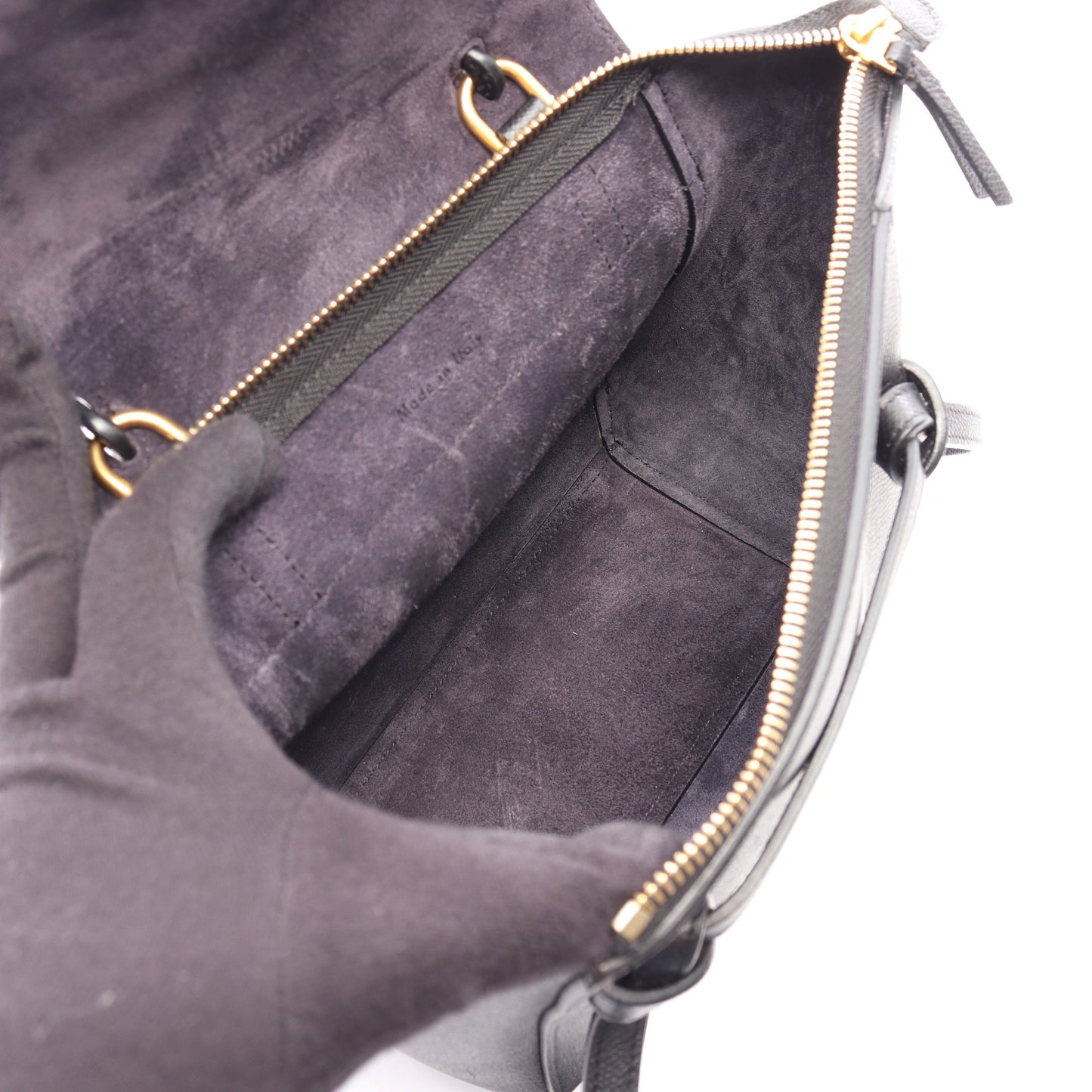 BELT BAG NANO ベルトバッグ ナノ 2WAY ハンドバッグ レザー ブラック セリーヌ