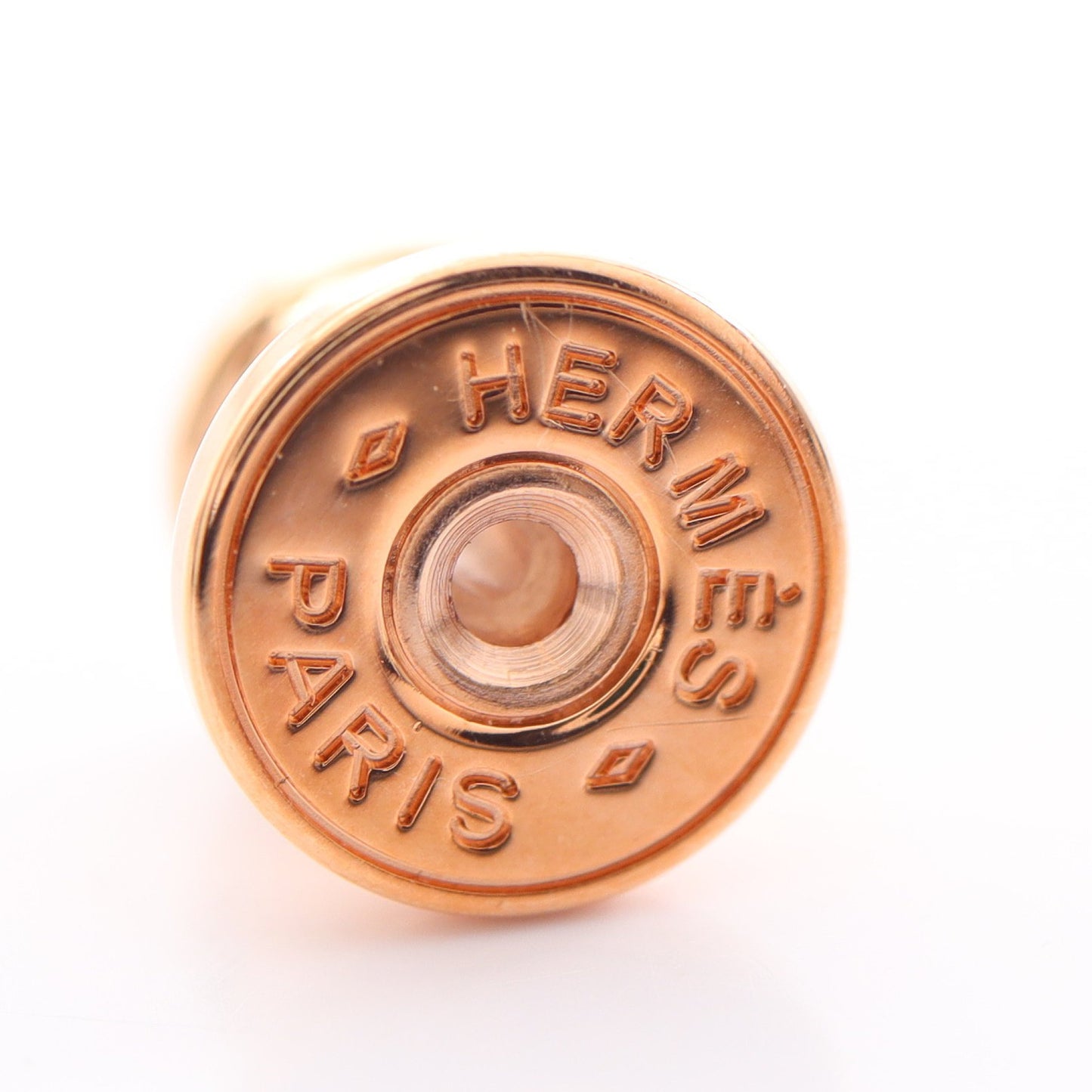 MINI POP H ミニポップアッシュ ピアス GP ブラック ピンクゴールド エルメス