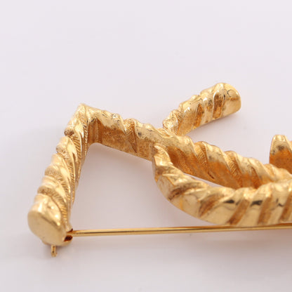 OPYUM BROCHE オピウム ブローチ GP ゴールド サンローランパリ