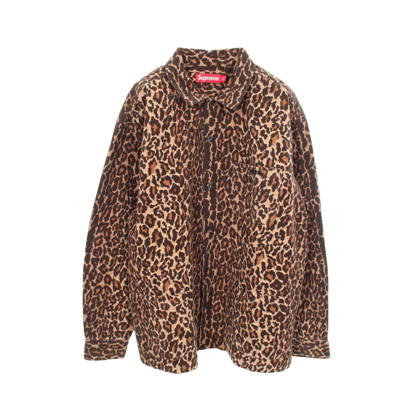 Flannel Pjama レオパード シャツ コットン ベージュ ブラウン ブラック シュプリーム トップス Supreme