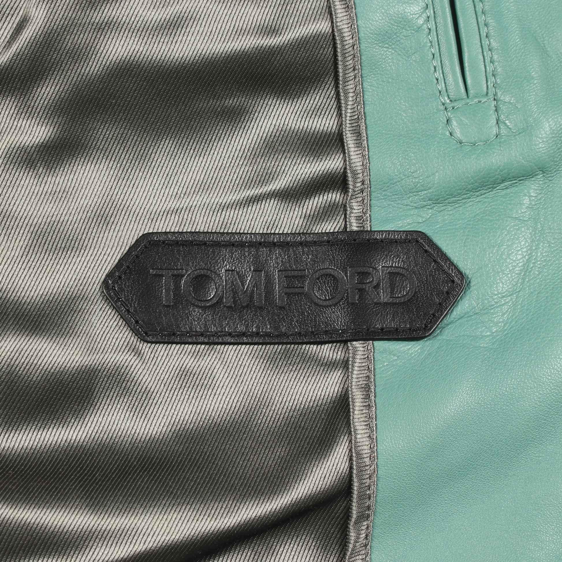 キルティング レザージャケット レザー ライトグリーン トムフォード アウター TOM FORD