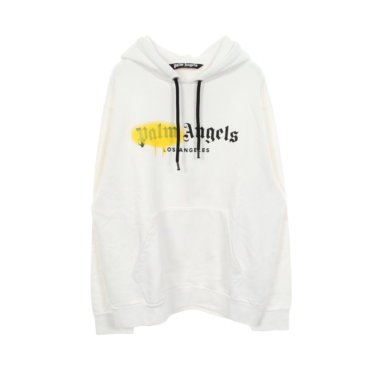 LOS ANGELES SPRAYED LOGO HOODIE プルオーバーパーカー コットン ホワイト パームエンジェルス