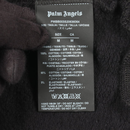 LOS ANGELES SPRAYED LOGO HOODIE プルオーバーパーカー コットン ブラック パームエンジェルス