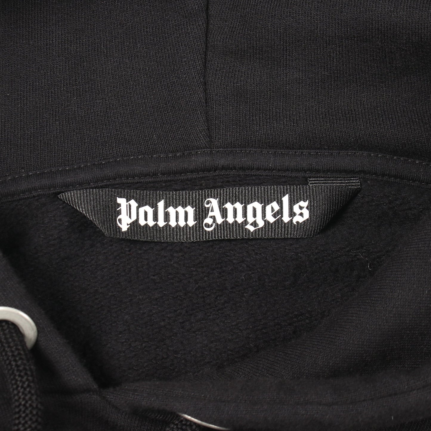 LOS ANGELES SPRAYED LOGO HOODIE プルオーバーパーカー コットン ブラック パームエンジェルス