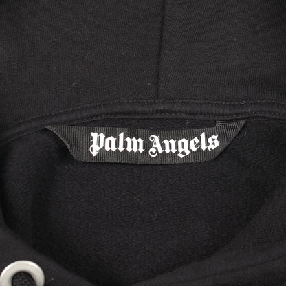 LOS ANGELES SPRAYED LOGO HOODIE プルオーバーパーカー コットン ブラック パームエンジェルス