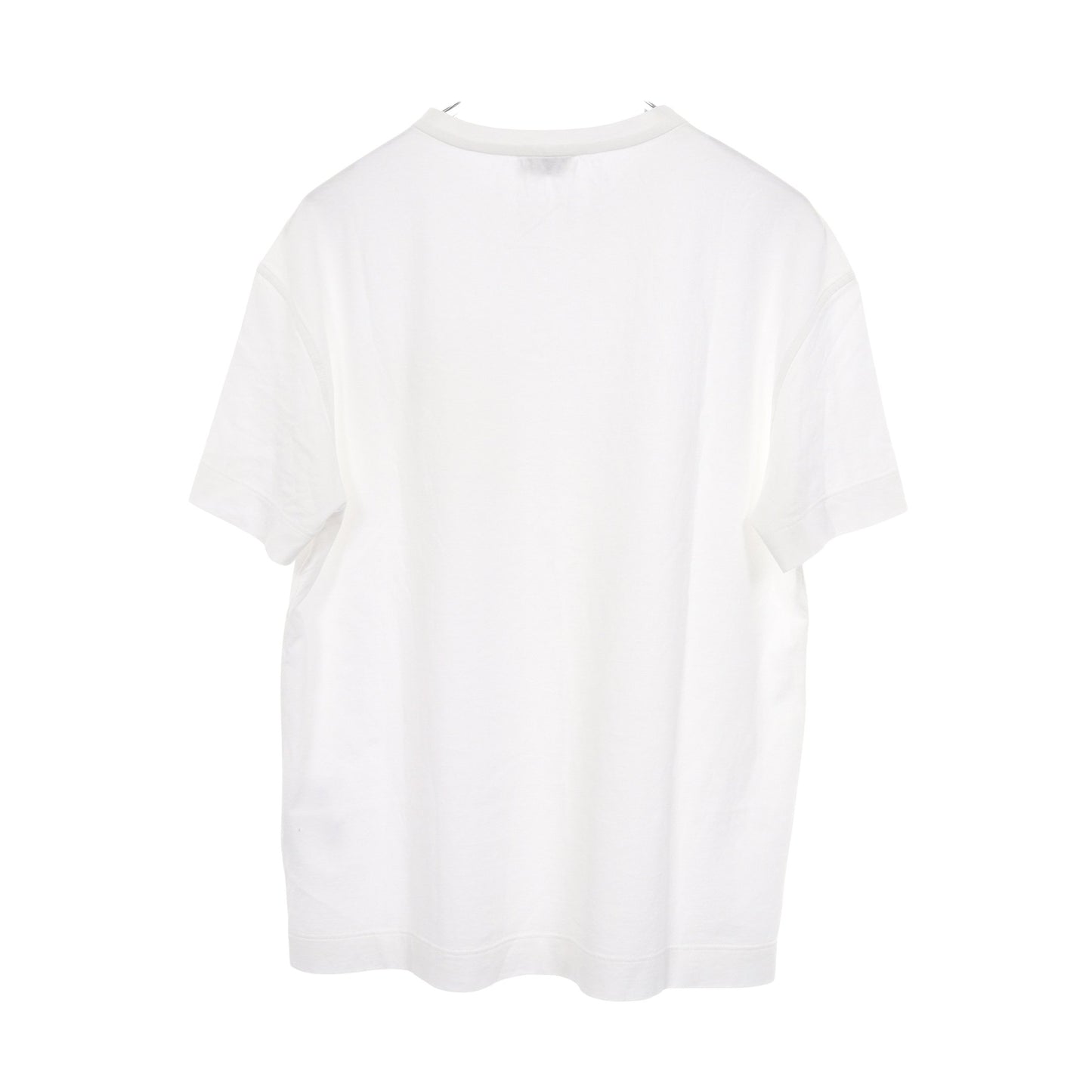 ビーズ ポケット付き 半袖Tシャツ シルク ホワイト ブルネロクチネリ