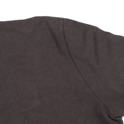 プリント クルーネック 半袖Tシャツ コットン ブラック アレキサンダーマックイーン