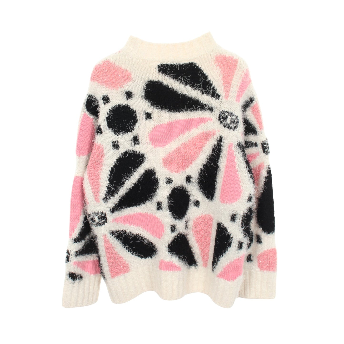 ココマーク 花柄 ニット カシミヤ シルク ホワイト ピンク ブラック シャネル トップス CHANEL