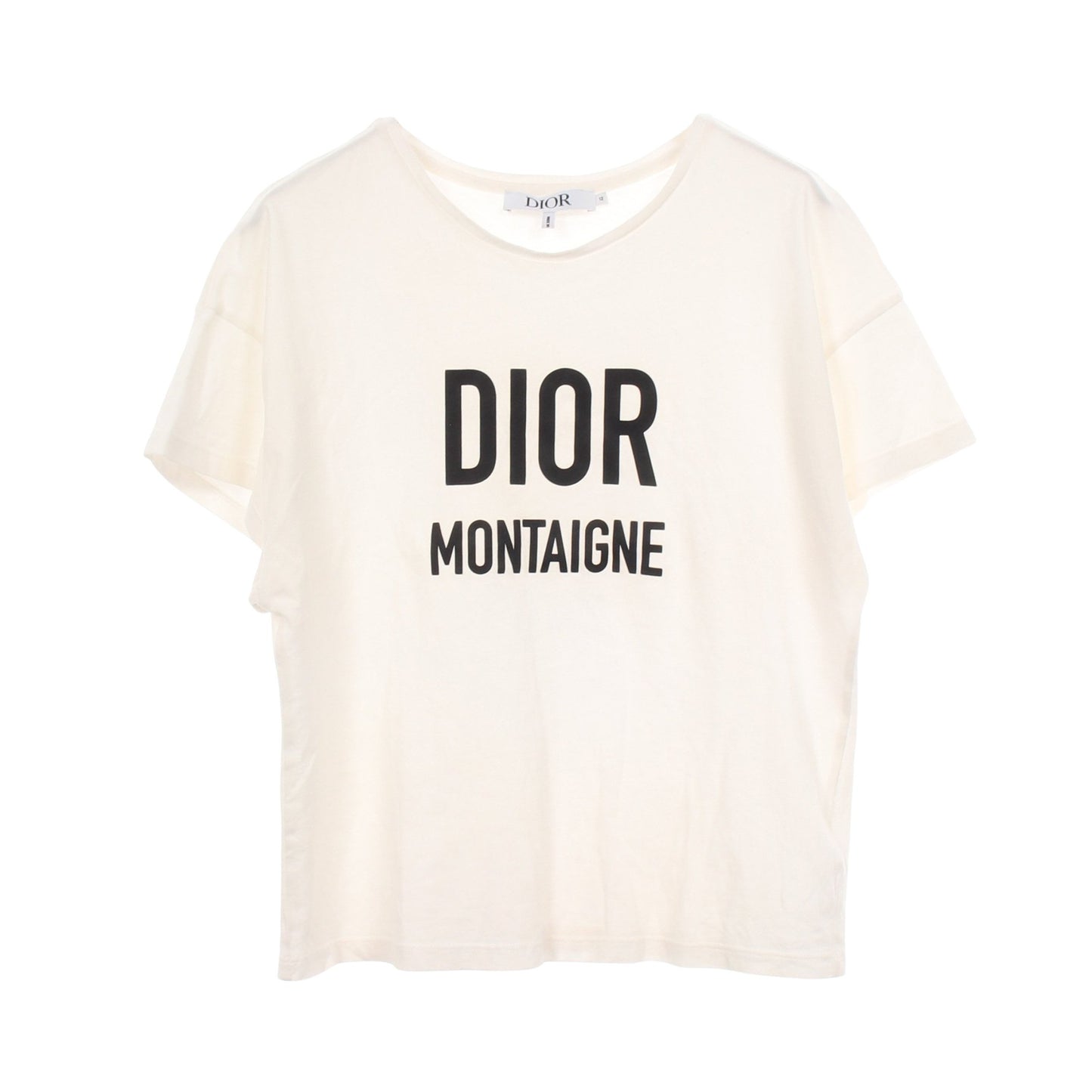 ロゴプリント キッズ 半袖Tシャツ コットン ホワイト ディオール