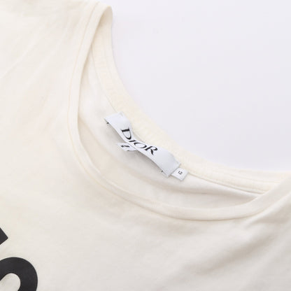 ロゴプリント キッズ 半袖Tシャツ コットン ホワイト ディオール