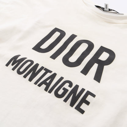 ロゴプリント キッズ 半袖Tシャツ コットン ホワイト ディオール