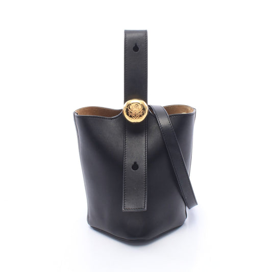 ペブル バケットバッグ ミニ 2WAY ハンドバッグ レザー ブラック ロエベ バッグ LOEWE