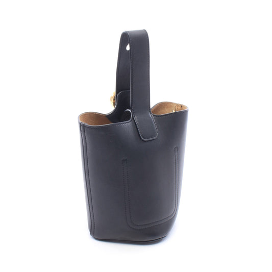ペブル バケットバッグ ミニ 2WAY ハンドバッグ レザー ブラック ロエベ バッグ LOEWE