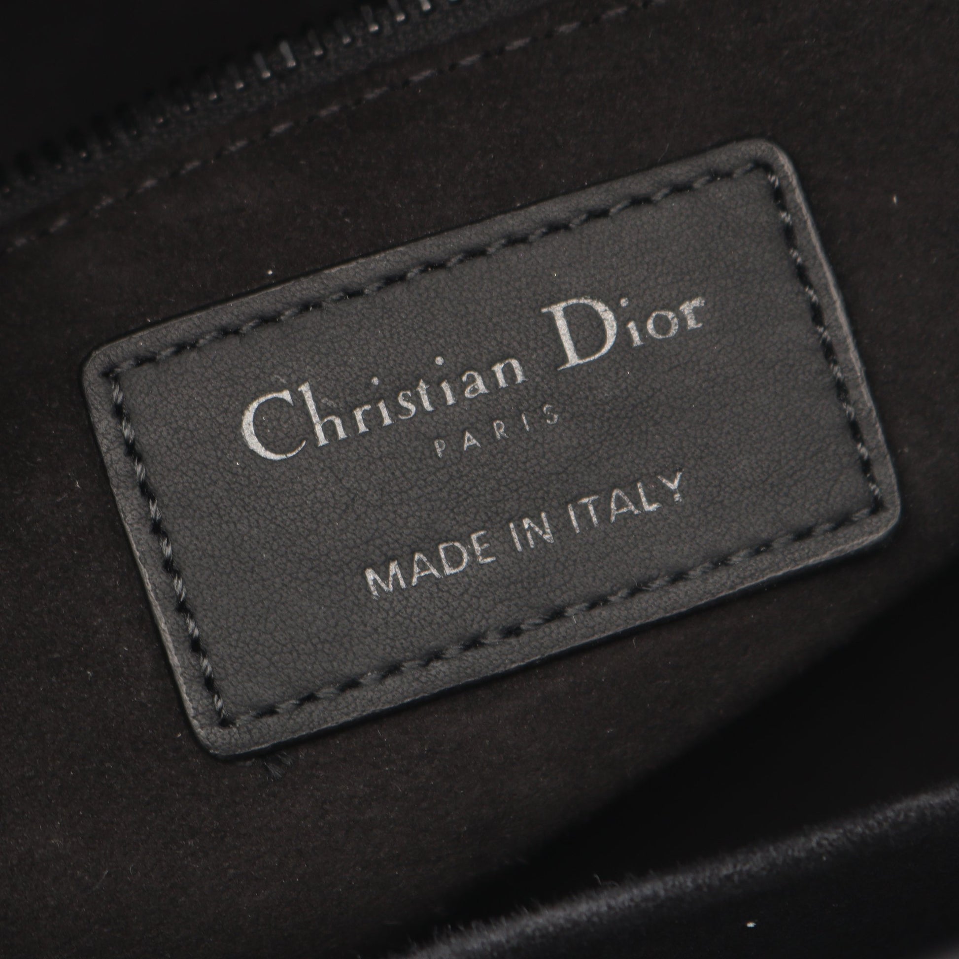 LADY DIOR レディディオール カナージュ 2WAY ハンドバッグ レザー ブラック クリスチャンディオール バッグ Christian Dior