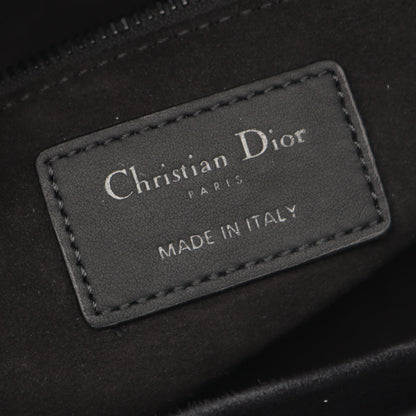 LADY DIOR レディディオール カナージュ 2WAY ハンドバッグ レザー ブラック クリスチャンディオール バッグ Christian Dior