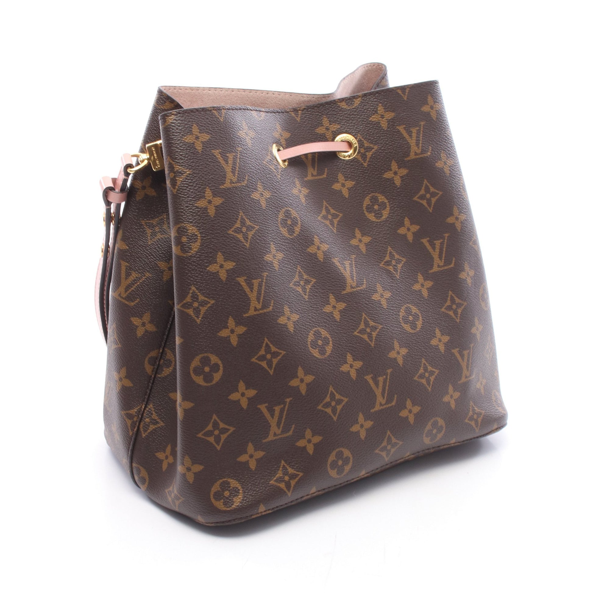 ネオノエ モノグラム ローズプードル ショルダーバッグ PVC レザー ブラウン ライトピンク ルイヴィトン バッグ LOUIS VUITTON