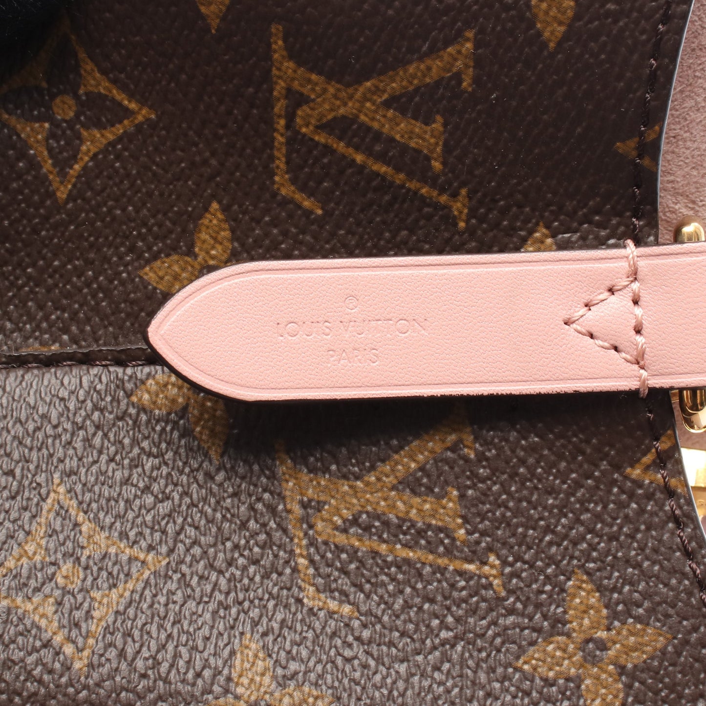 ネオノエ モノグラム ローズプードル ショルダーバッグ PVC レザー ブラウン ライトピンク ルイヴィトン バッグ LOUIS VUITTON