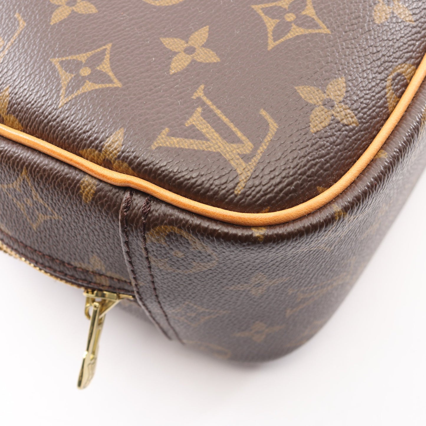 トゥルーヴィル モノグラム ハンドバッグ PVC レザー ブラウン ルイヴィトン バッグ LOUIS VUITTON