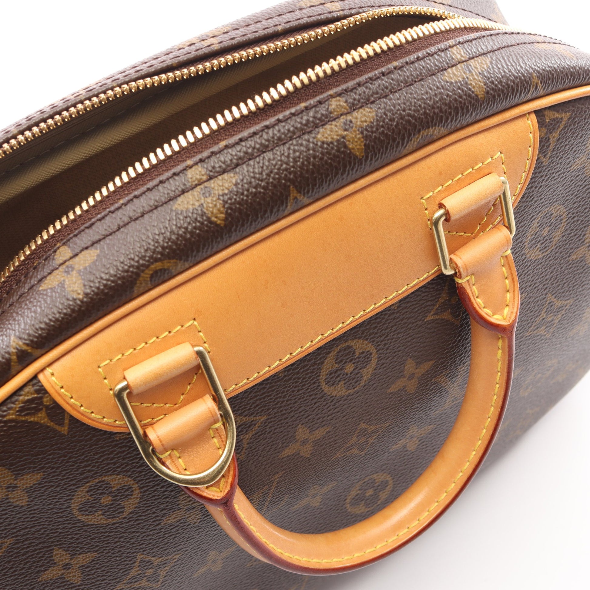 トゥルーヴィル モノグラム ハンドバッグ PVC レザー ブラウン ルイヴィトン バッグ LOUIS VUITTON