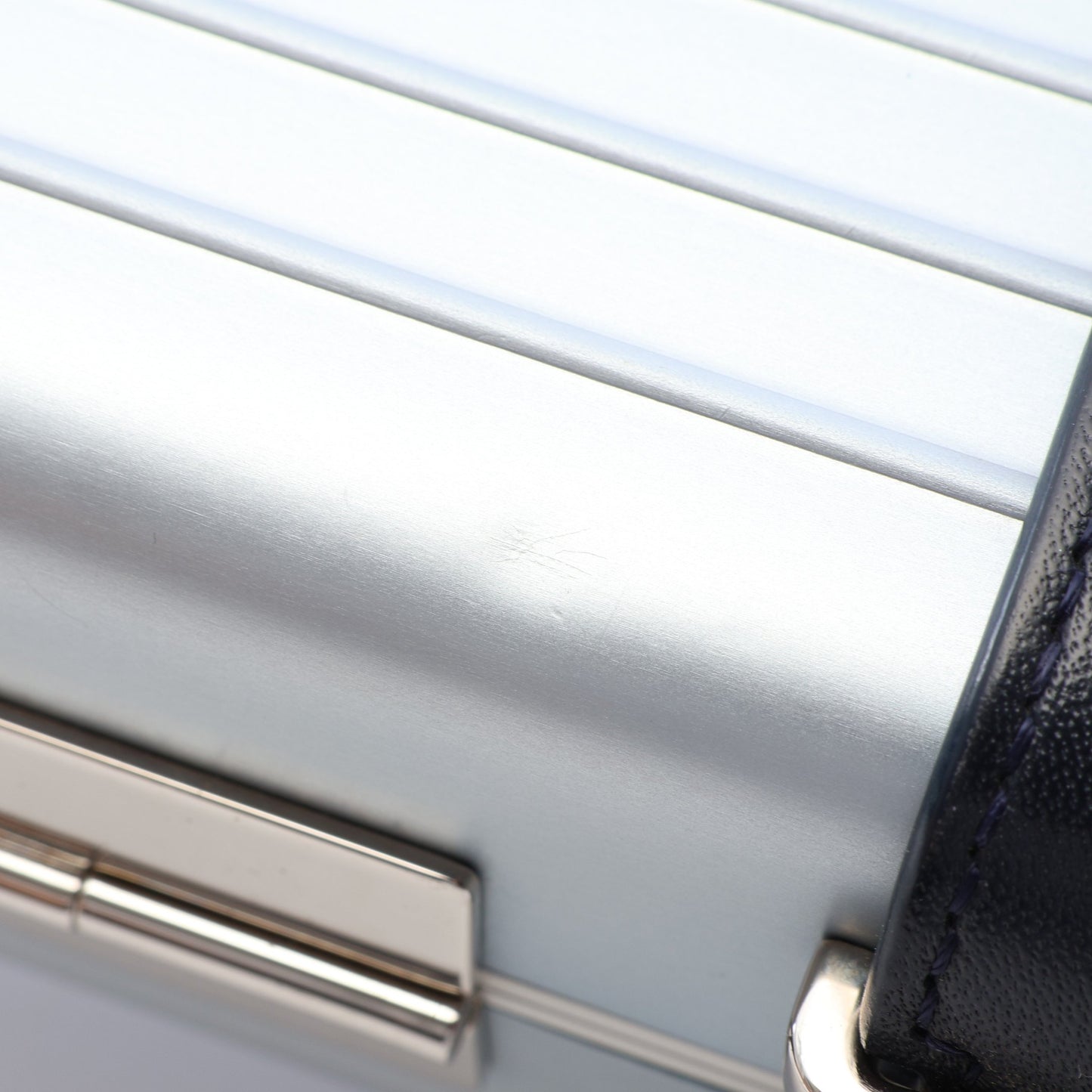 DIOR × RIMOWA パーソナルクラッチ ショルダーバッグ アルミニウム レザー シルバー ネイビー クリスチャンディオール