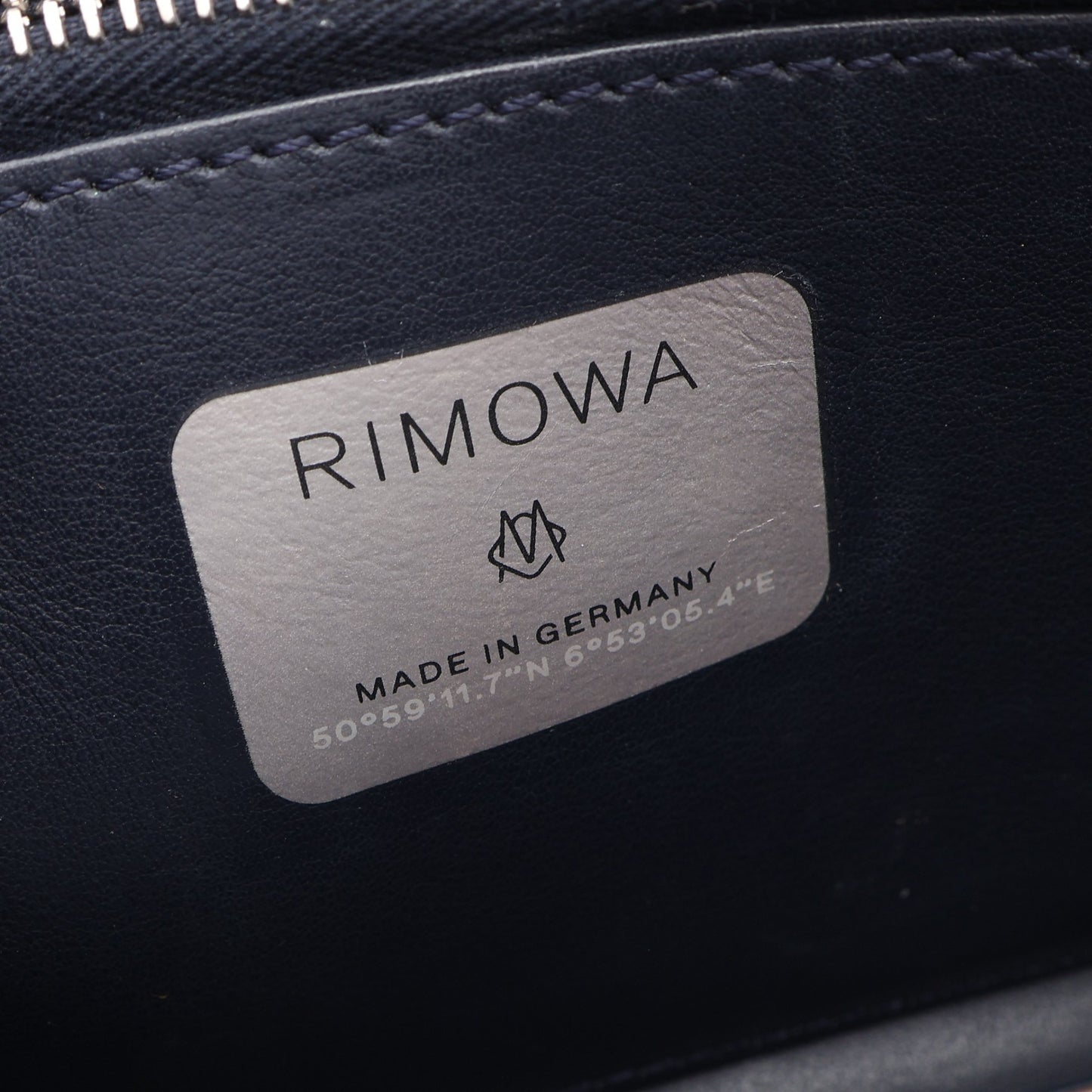 DIOR × RIMOWA パーソナルクラッチ ショルダーバッグ アルミニウム レザー シルバー ネイビー クリスチャンディオール