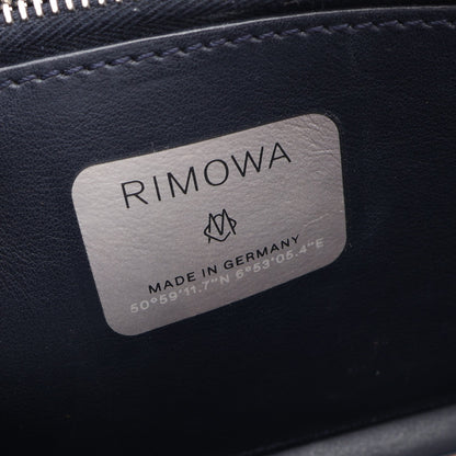 DIOR × RIMOWA パーソナルクラッチ ショルダーバッグ アルミニウム レザー シルバー ネイビー クリスチャンディオール
