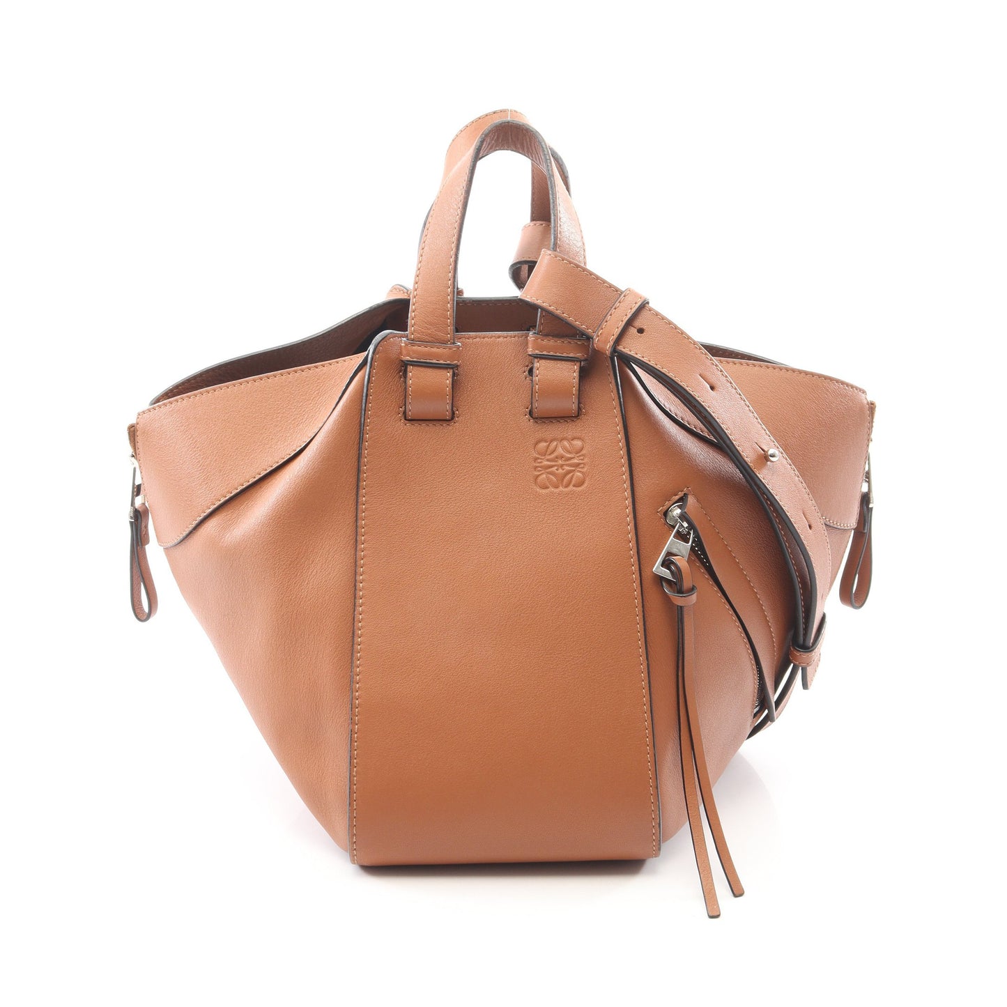 HAMMOCK SMALL ハンモック スモール 2WAY ハンドバッグ レザー ブラウン ロエベ