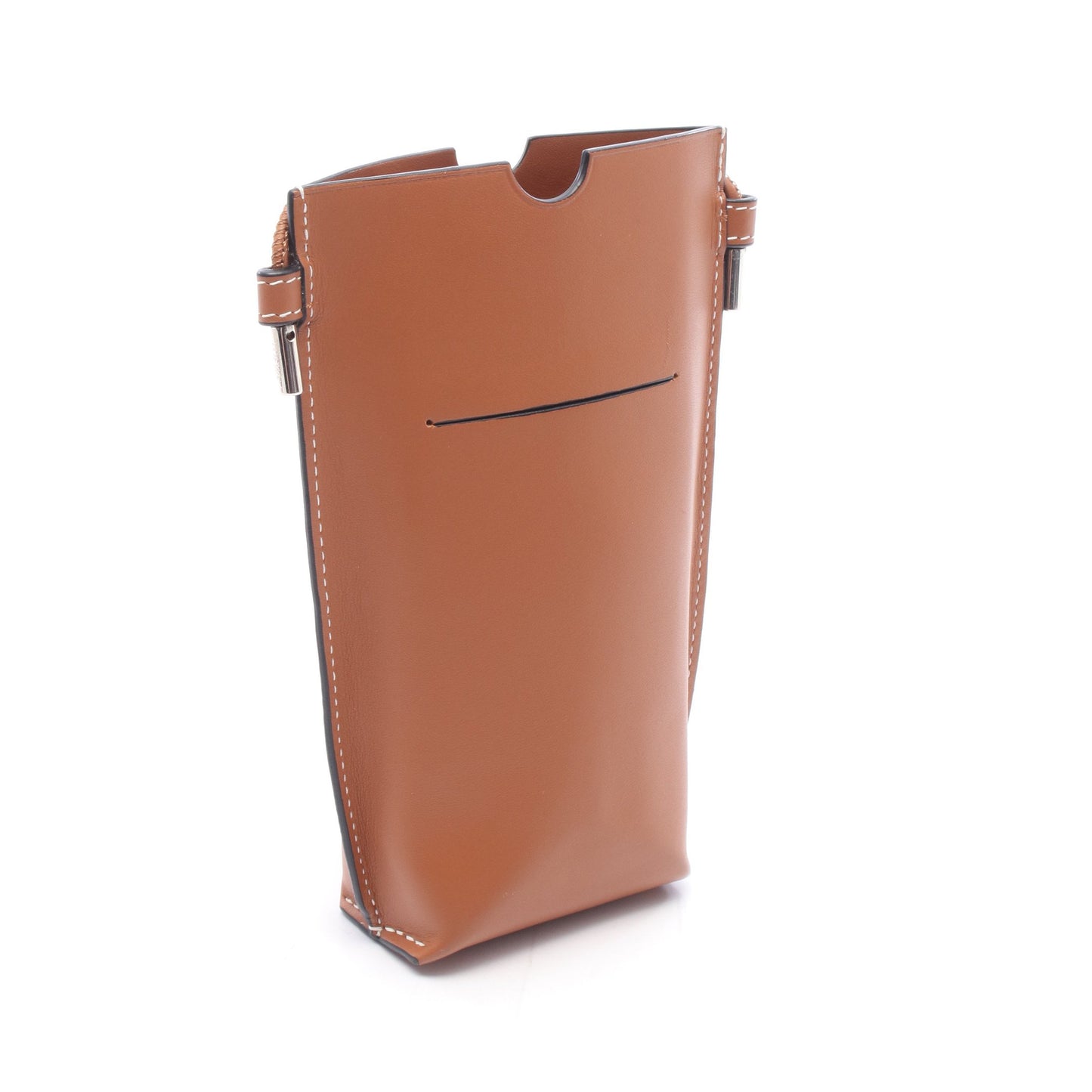 GATE POCKET ゲートポケット ショルダーバッグ レザー ブラウン ロエベ