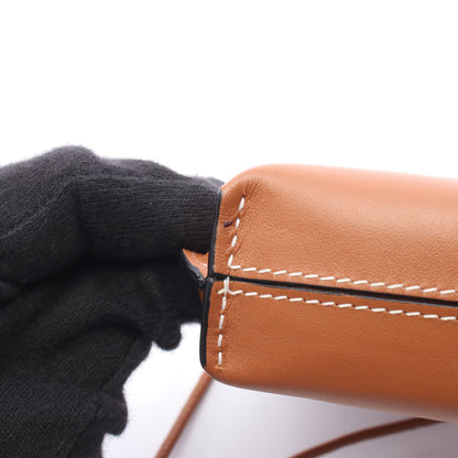 GATE POCKET ゲートポケット ショルダーバッグ レザー ブラウン ロエベ