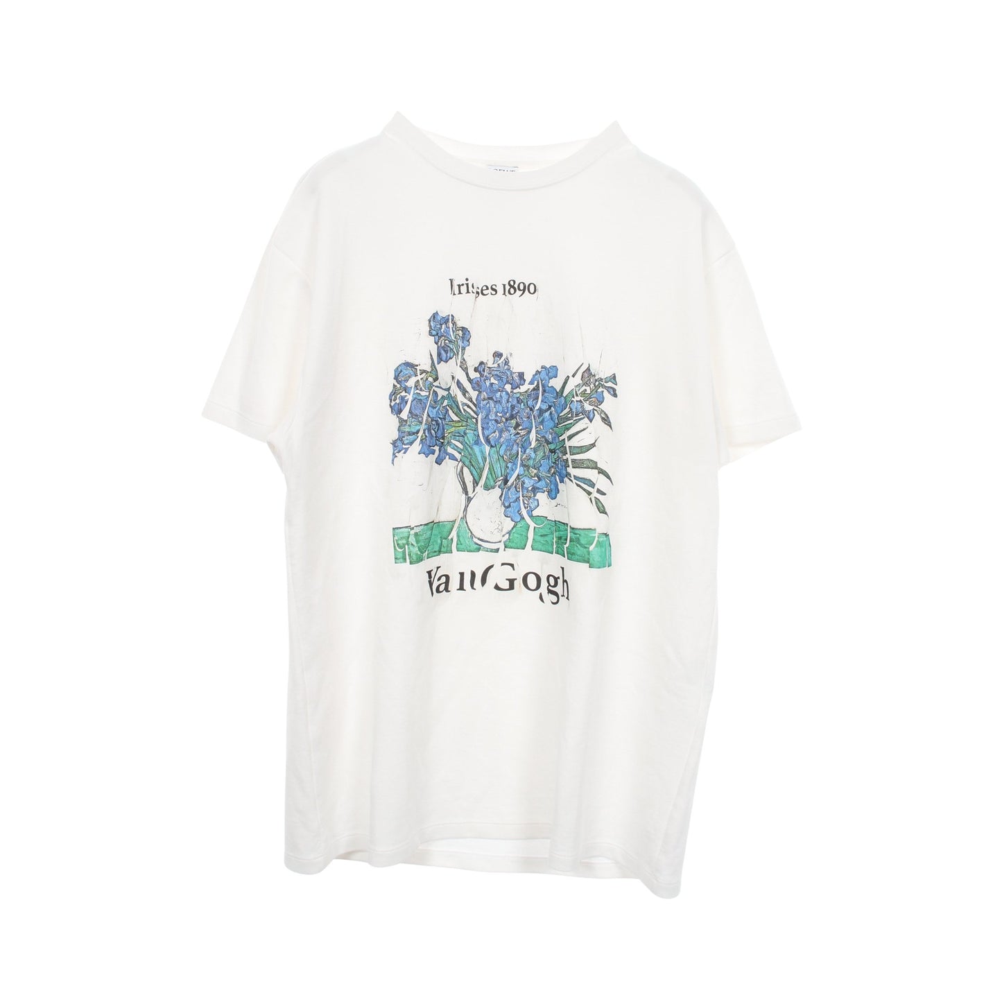 RELAXED FIT TEE ヴァン ゴッホ アイリスプリント 半袖Tシャツ コットン ホワイト マルチカラー ロエベ