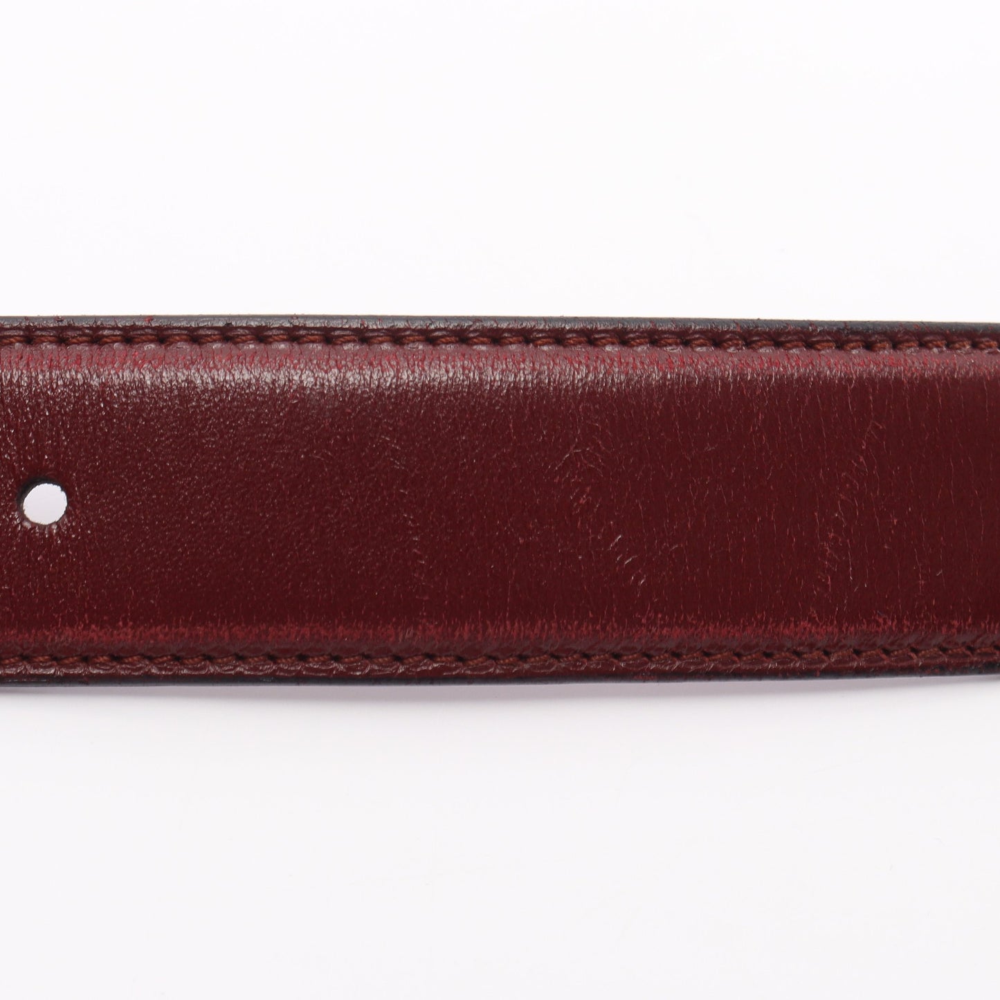 マストライン ゴールド金具 ベルト レザー ボルドー カルティエ 財布・小物 Cartier