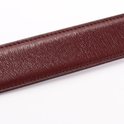 マストライン ゴールド金具 ベルト レザー ボルドー カルティエ 財布・小物 Cartier