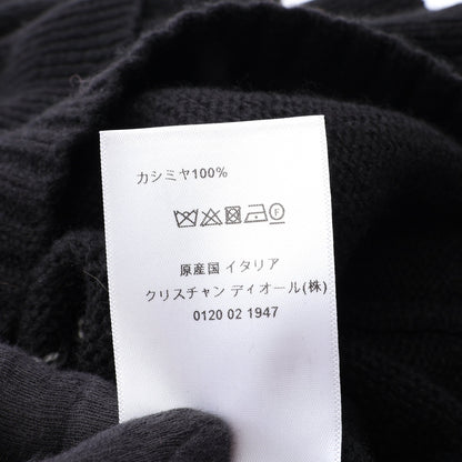 シグネチャー フリル 半袖 ニット カシミヤ ブラック ホワイト クリスチャンディオール トップス Christian Dior