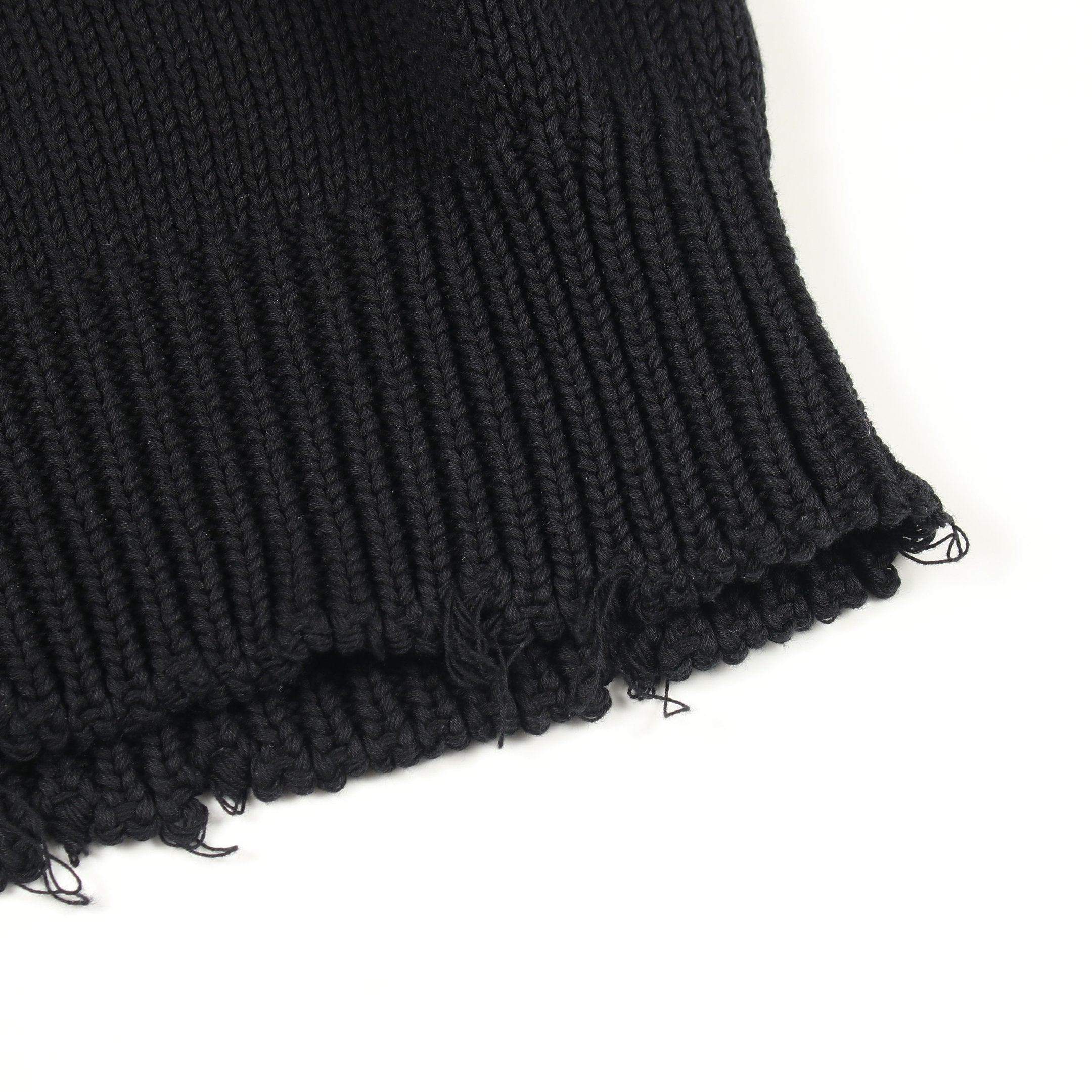 ロゴ ダメージ加工 ニット コットン ブラック ジバンシィ – RECLO