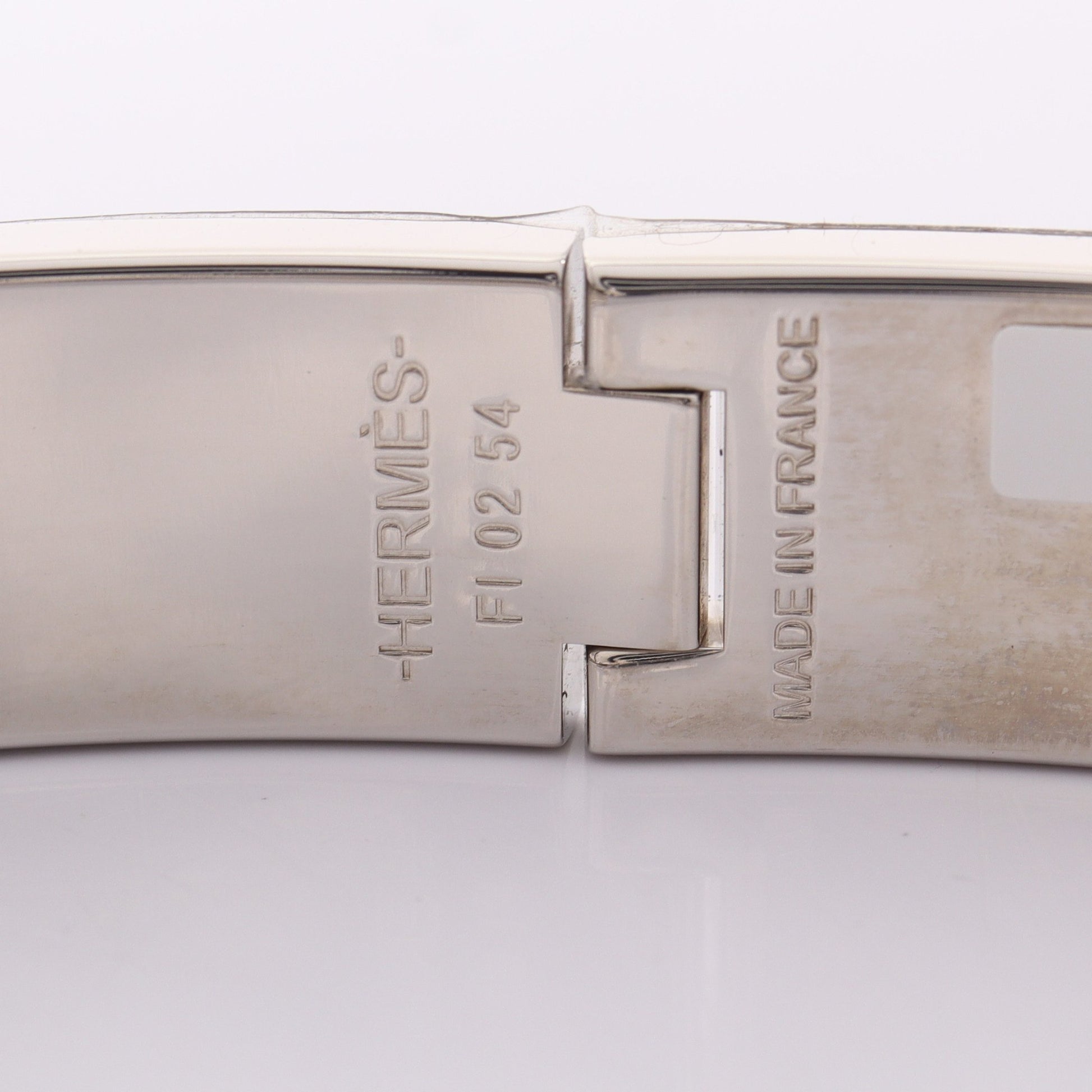 クリッククラックPM バングル エナメル シルバー レッド エルメス アクセサリー HERMES