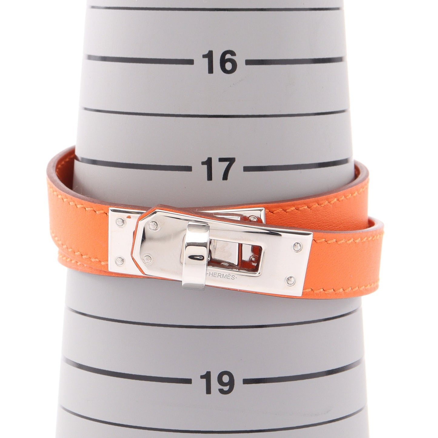 ケリーブレスレット ドゥブルトゥール ブレスレット ヴォースイフト オレンジ シルバー エルメス アクセサリー HERMES